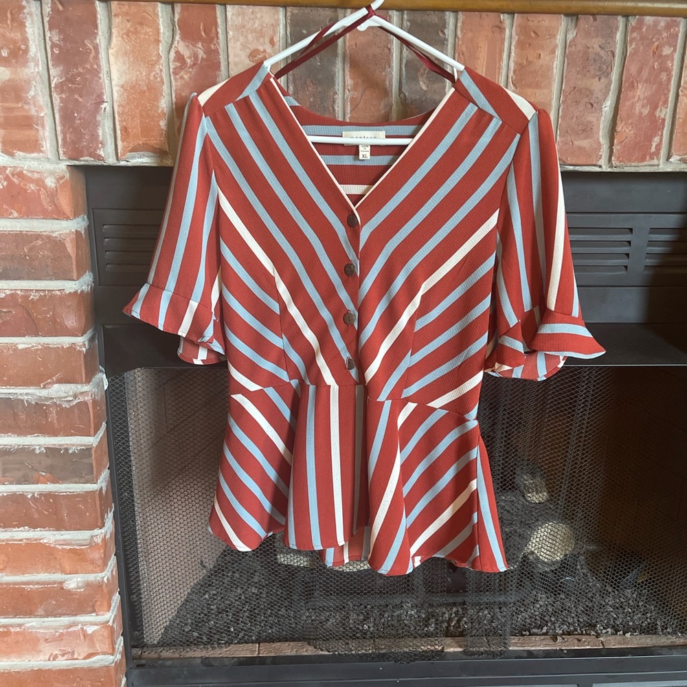 XL - Striped Blouse